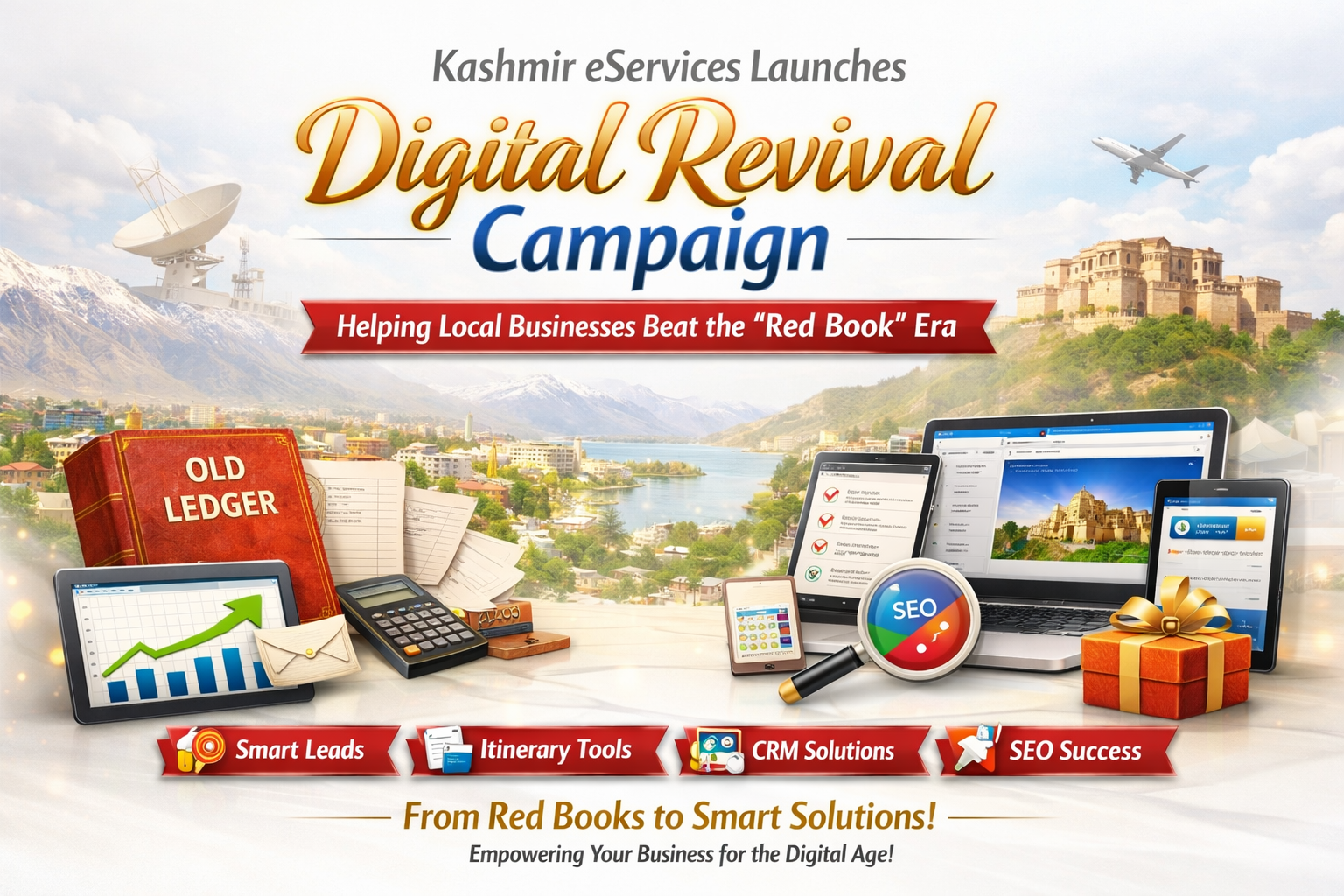 Kashmir eServices Launches Digital Revival Campaign to Help Local Businesses Beat the Red Book Era
