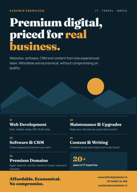 From Code to Content to Domains: Inside Kashmir eServices’ Premium Digital Stack for 2026